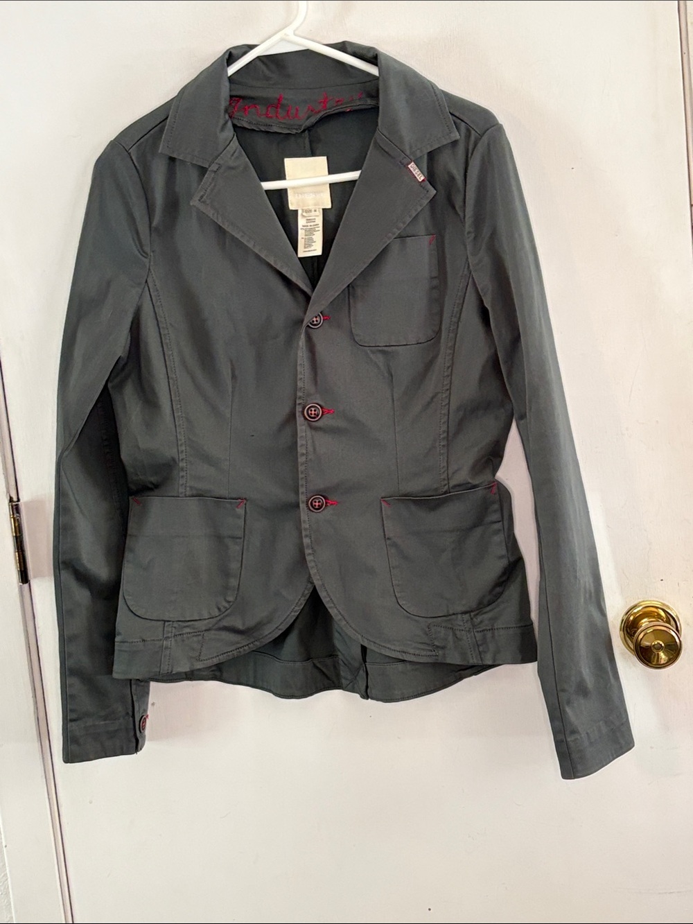 Diesel grey fitted 3 button blazer Size Medium